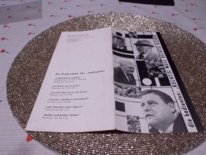 antiquarisches Buch – DIE BEDIENTEN – Recht(s) muß Recht(s) bleiben, Programmheft 1961