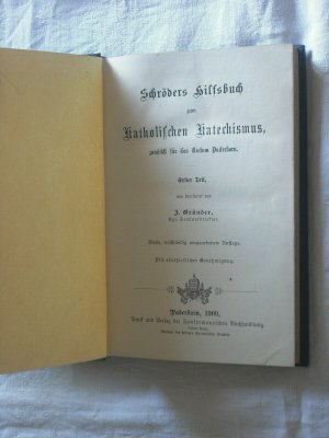 antiquarisches Buch – schröder – schröders hilfsbuch zum katholischen katechismus