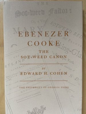 Ebenezer Cooke, THE SOT-WEED CANON