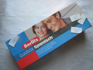 Berlitz Quizbox: Spanisch - 600 Karteikarten mit unterhaltsamen Quizfragen zu den Themen Wortschatz, Grammatik und Landeskunde