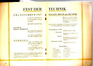 antiquarisches Buch – Fest der Technik - Berlin - 1927