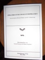 gebrauchtes Buch – Fehrmann, Georg; Siepmann – Sprachkultur und Kultursprachen - Festschrift für Richard Baum zum 65. Geburtstag