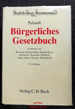 gebrauchtes Buch – Bürgerliches Gesetzbuch: mit Einführungsgesetz (Auszug), Unterlassungsklagengesetz, Produkthaftungsgesetz, Erbbaurechtsverordnung, ... Gewaltschutzgesetz (Auszug)