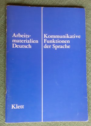 gebrauchtes Buch – Beilhardt, Karl; Kübler – Kommunikative Funktion der Sprache