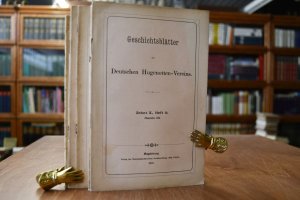 Geschichtsblätter des Deutschen Hugenotten-Vereins Zehnt X, Heft 9 (Hameln III); Zehnt X, Heft 10 (Urkunden und Register); Zehnt XI, Heft 5 (Der Grosse Kurfürst und die Hugenotten); Zehnt XI, Heft 8 u. 9 (Henri Wilhelm Nathanael Tollin); Zehnt XI, Heft 10 (Urkunden); Band XIII, Heft 8 (Geschichte der St. Johannisgemeinde zu Eberswalde); Band XIV, Heft 1 (Die französische Gemeinde zu Cleve von Walther Bösken); XV.Zehnt, Heft 1/2 (Die Herkunft der Hamelner Hugenotten von W. Beuleke); XV. Zehnt, Heft 7 (Französische Ackerbauern aus der Pfalz und der Uckermark in Ostpreußen von Siegfried Maire); Beiliegend: Der Deutsche Hugenott 22. Jahrgang 1958 Nr. 3+4.