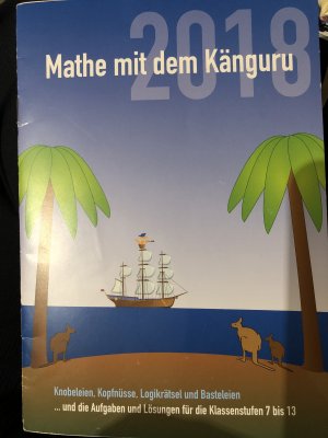 Mathe mit dem Känguru 2018 für die Klassenstufen 7 bis 13