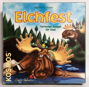 gebrauchtes Spiel – Hermann Huber – Elchfest - Tierischer Spagat für Zwei 1999 Kosmos Verlag - für 2 Spieler - ab 8 Jahren - Spieldauer 15 Minuten