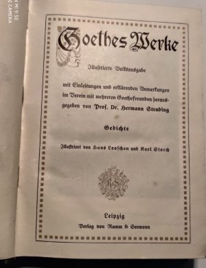 Goethes Werke Band 1: Gedichte