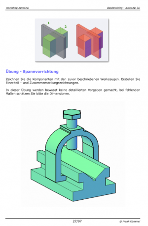 neues Buch – Frank Kümmel – Basistraining AutoCAD 3D