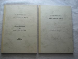 gebrauchtes Buch – Wolfgang Eggers – Die "Regola Rubertina" des Silvestro Ganassi, Venedig 1542 /43 - Band I (Übersetzung) + Band II (Kommentar)