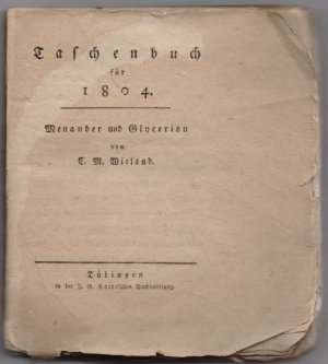 Taschenbuch für 1804: Menander und Glycerion.