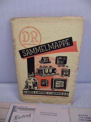 DR Sammelmappe Dr. Dietz & Ritter Körting Radio 1931