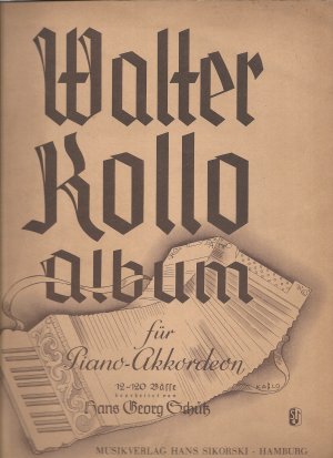 Walter Kollo Album für Piano-Akkordeon 12-120 Bässe