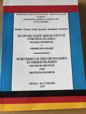 gebrauchtes Buch – L. Jarzak, S – Wörterbuch der Ortsnamen in Oberschlesien. Polnisch-deutsch und deutsch-polnisch.