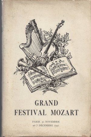 Grand Festival Mozart - Paris, 30 Novembre au 7 Decembre 1941 En Commémoration du 150 Anniversaire de la Mort de Wolfgang Amadeus Mozart (5 Décembre 1791 […]