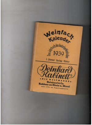 Weinfach-Kalender 1939 55. Jahrgang