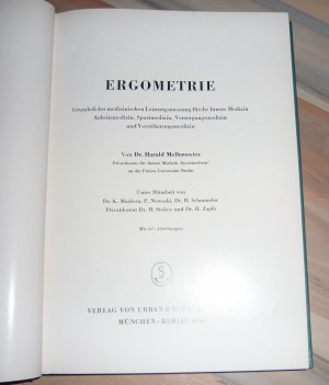 antiquarisches Buch – Harald Mellerowicz – Ergometrie - Grundriß der medizinischen Leistungsmessung für die Innere Medizin, Arbeitsmedizin, Sportmedizin, Versorgungsmedizin und Versicherungsmedizin