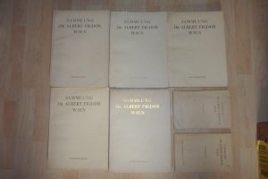 FIGDOR- Die Sammlung Dr. Albert Figdor [komplett in 7 Bänden] und einer original Eintrittskarte der Versteigerung1. Band: Bildteppiche, Samt- und Seidenstoffe […]