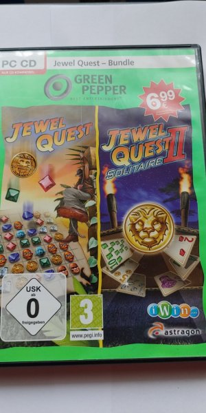 Jewel Quest-Bundle: "Jewel Quest"   / "Jewel Quest II: Solitaire"   GREEN PEPPER