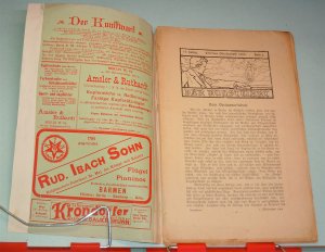 antiquarisches Buch – Ferdinand Avenarius – Kunstwart 1900 Jg. 14 Zweites Oktoberheft Rundschau über Dichtung, Theater, Musik und bildende Künste "ALLE BEILAGEN FEHLEN"