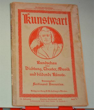 antiquarisches Buch – Ferdinand Avenarius – Kunstwart 1900 Jg. 14 Zweites Oktoberheft Rundschau über Dichtung, Theater, Musik und bildende Künste "ALLE BEILAGEN FEHLEN"