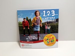 gebrauchtes Buch – Deutsche Homöopathie-Union – 1, 2, 3... wir sind dabei! Mini-Buch. Das große DHU Spiel & Spaß Ideenheft. Deutsche Homöopathie-Union