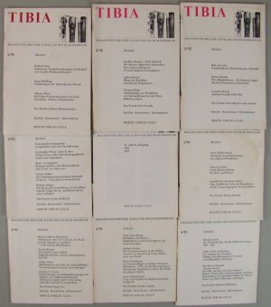 gebrauchtes Buch – TIBIA Magazin für Freunde alter und neuer Bläsermusik. 15. und 16. Jahrgang, 1990 und 1991. 8 Hefte und Inhaltsverzeichnis.