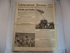"Friede auf Erden" Münchener Zeitung 18. August 1945