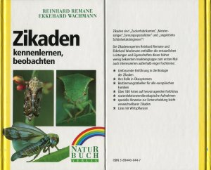 gebrauchtes Buch – Remane, Reinhard; Wachmann – Zikaden kennenlernen, beobachten