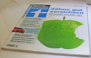 Stiftung Warentest November 2016 test 11/2016: Zähne gut versichern: Mehr Top-Zahnversicherungen: wann Sie abschließen oder wechseln sollten; Senioren reingelegt: Teure Falschberatung bei Banken und Vermittlern; Spenden absetzen: Ihre Steuervorteile für Geld- und Sachspenden; Früher in Rente: So klappts ohne Abschlag für Schwerbehinderte; Autoversicherung; Sichere Geldanlage bei Rentenfonds; Erbschleicher stoppen; Günstiger Stromtarif; Steuertipps für Paare