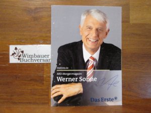 Original Autogramm Werner Sonne ARD /// Autogramm Autograph signiert signed signee