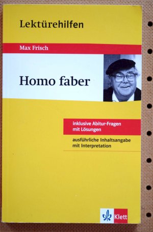 gebrauchtes Buch – Manfred Eisenbeis – Lektürehilfen Max Frisch "Homo faber"