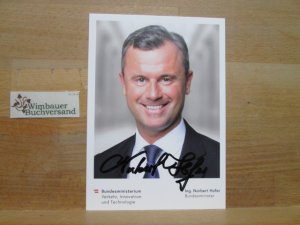 gebrauchtes Buch – Norbert Hofer – Original Autogramm Norbert Hofer Bundesminister FPÖ /// Autogramm Autograph signiert signed signee