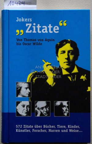 gebrauchtes Buch – Peter Konietschke – Jokers Zitate. Von Thomas von Aquin bis Oscar Wilde.