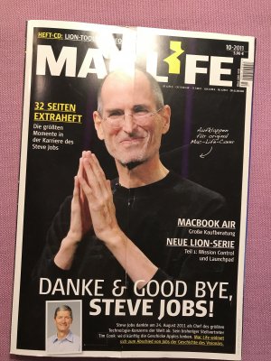 Mac Life Danke & Good Bye Steve Jobs