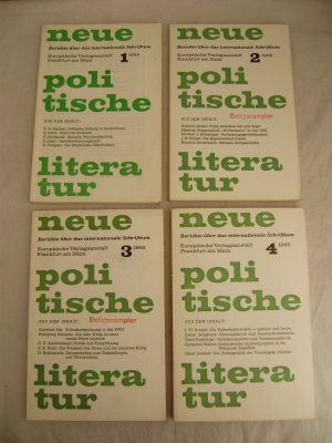 Neue politische Literatur. Berichte über das Internationale Schrifttum. X. Jahrgang Heft 1 - 4 1965