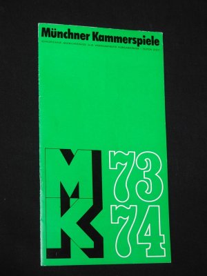 Programmheft 2 Münchner Kammerspiele Schauspielhaus 1973/74. DIE NEUEN LEIDEN DES JUNGEN W. von Plenzdorf. Insz.: Klaus Emmerich, Bühne/ Kostüme: Eberhard […]