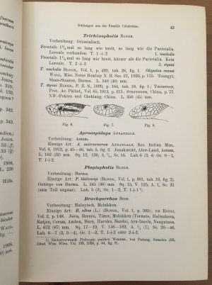 Übersicht der Gattung Arten der Schlangen der Familie Colubridae. III. Teil (Colubrinae). mit einem Nachtrag zu den übrigen Familien