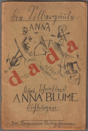 Anna Blume. Dichtungen. Umschlagszeichnungen von Kurt Schwitters. (= Die Silbergäule. Bd. 39/40).