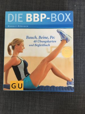 gebrauchtes Buch – Margit Rüdiger – Die BBP-Box - Bauch, Beine, Po: 40 Übungskarten und Begleitbuch