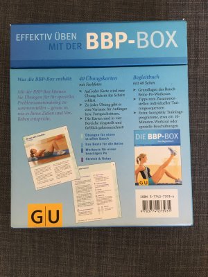 gebrauchtes Buch – Margit Rüdiger – Die BBP-Box - Bauch, Beine, Po: 40 Übungskarten und Begleitbuch