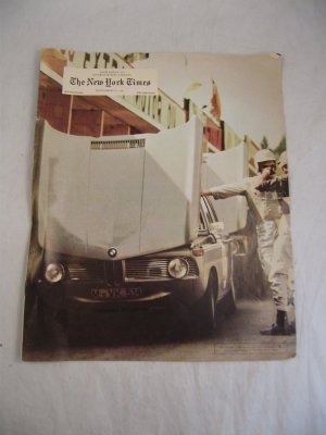 Supplement to international Edition; The New York Times September 16, 1965 Advertisement BMW