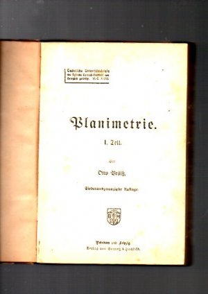 gebrauchtes Buch – Prölß – Planimetrie , Stereometrie , Trigonometrie