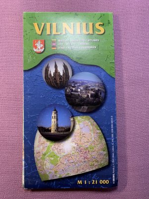 gebrauchtes Buch – Vilnius, Miestas, Senamiestis, Apylinkes: M. 1:21 000 = City, Old City, Environs = Stadt, Altstadt, Umgebung