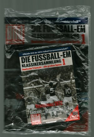 gebrauchter Film – Bild am Sonntag – Die Fussball-EM ~ Klassikersammlung 1 /Deutsche Triumphe, alle großen Spiele -Viertelfinale 1972 ~ England-Deutschland 1:3+Zeitung