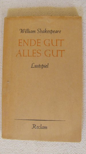 antiquarisches Buch – William Shakespeare – Ende Gut Alles Gut