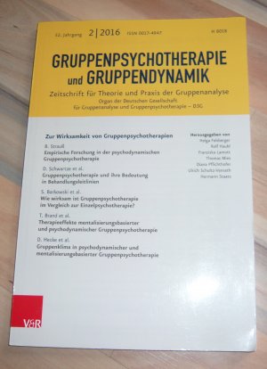 Gruppenpsychotherapie und Gruppendynamik - Zeitschrift für Theorie und Praxis der Gruppenanalyse