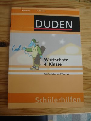 gebrauchtes Buch – Duden Deutsch 4. Klasse, Wortschatz, Wörterlisten und Übungen