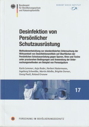 gebrauchtes Buch – Lemmer, K.; Roder – Desinfektion von Persönlicher Schutzausrüstung