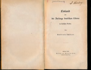 Livland und die Anfänge deutschen Lebens im baltischen Norden + Die Hansa und der deutsche Ritter-Orden in den Ostseeländern + Verfall und Untergang der […]